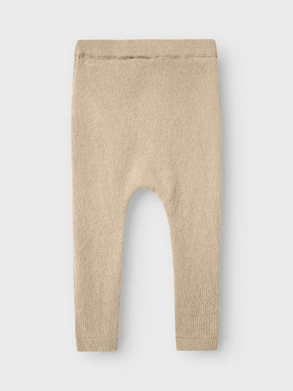 Lil' Atelier Mini WOOL NALIO KNIT PANT - Safari Melange - Torgunns Barneklær AS