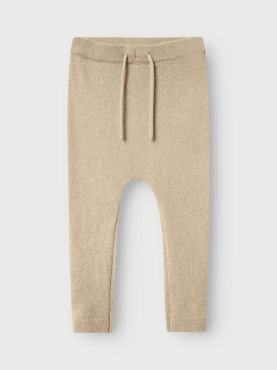Lil' Atelier Mini WOOL NALIO KNIT PANT - Safari Melange - Torgunns Barneklær AS
