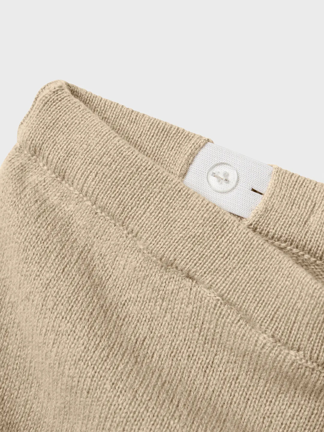 Lil' Atelier Mini WOOL NALIO KNIT PANT - Safari Melange - Torgunns Barneklær AS