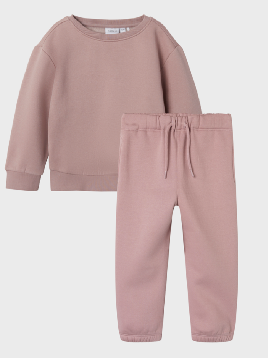 name it mini OANNE LS NREG SWEAT SET - Deauville Mauve