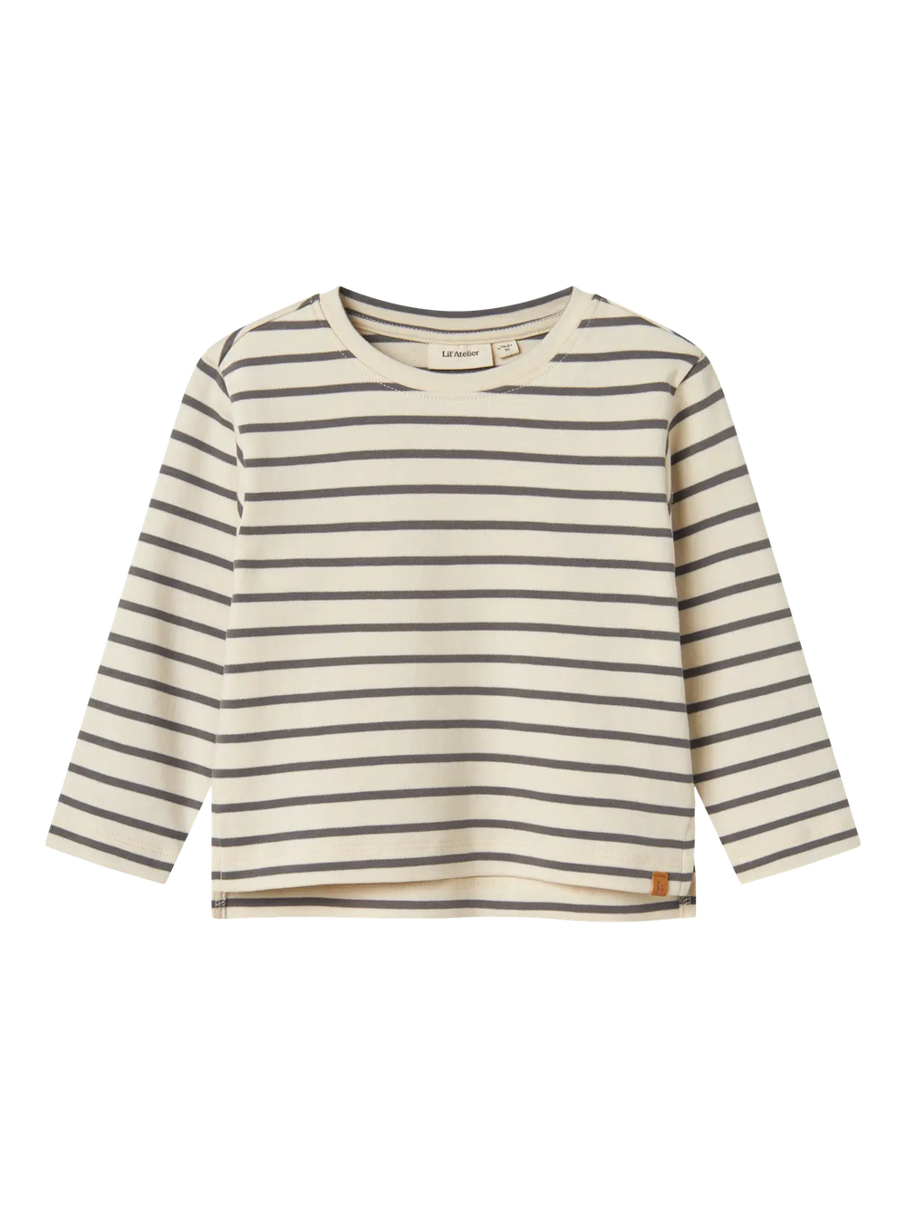 Lil' Atelier Mini LIMIA LS LOOSE TOP NOOS - Turtledove | POPPY SEED - Torgunns Barneklær AS