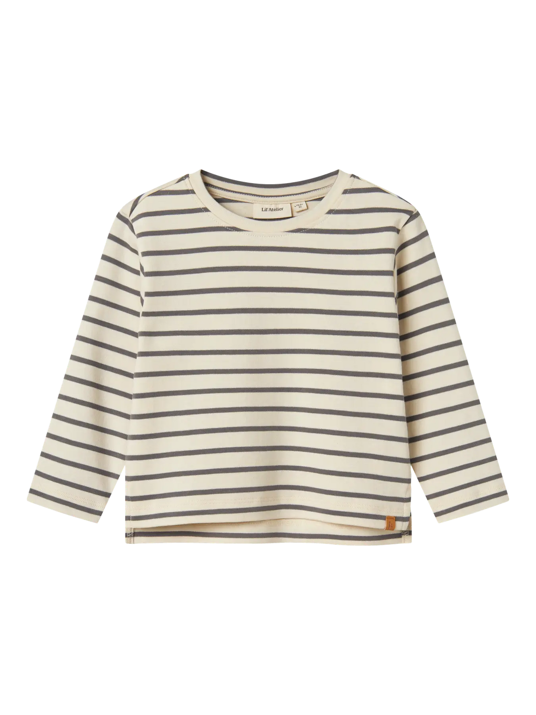 Lil' Atelier Mini LIMIA LS LOOSE TOP NOOS - Turtledove | POPPY SEED - Torgunns Barneklær AS