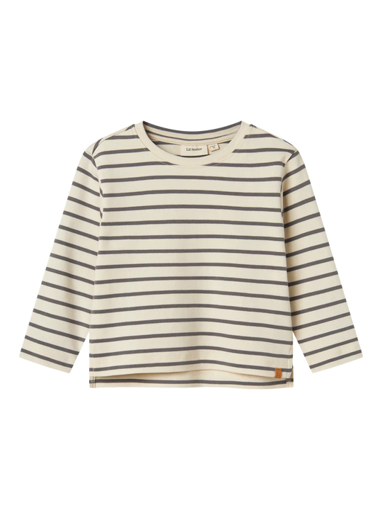 Lil' Atelier Mini LIMIA LS LOOSE TOP NOOS - Turtledove | POPPY SEED - Torgunns Barneklær AS