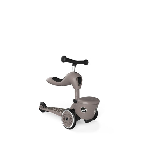 Scoot & Ride | Sparkesykkel Highwaykick 1 Lifestyle - Brown lines | Torgunns Barneklær AS
