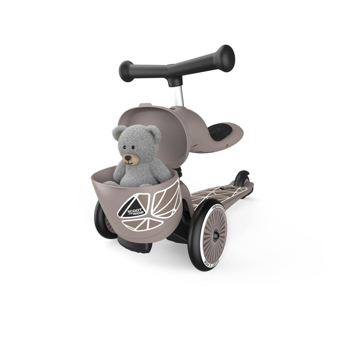 Scoot & Ride | Sparkesykkel Highwaykick 1 Lifestyle - Brown lines | Torgunns Barneklær AS