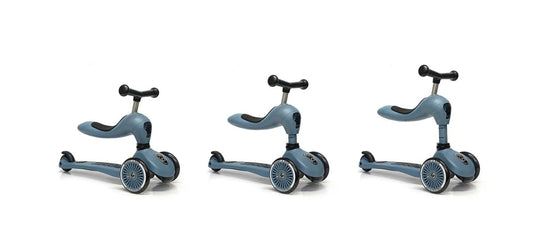 Scoot & Ride | Sparkesykkel Highwaykick 1 Push & Go - Ash | Torgunns Barneklær AS