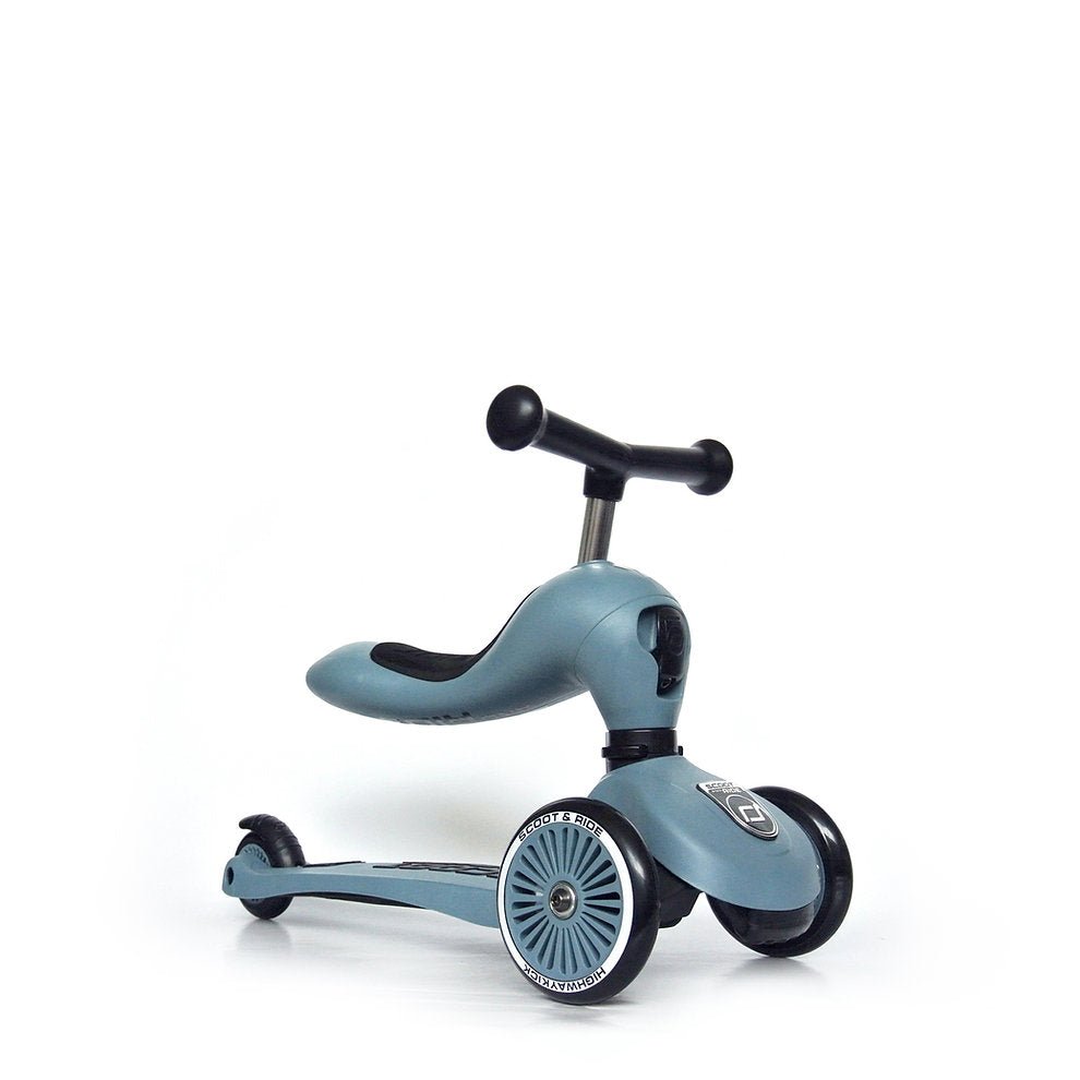 Scoot & Ride | Sparkesykkel Highwaykick 1 - Steel | Torgunns Barneklær AS