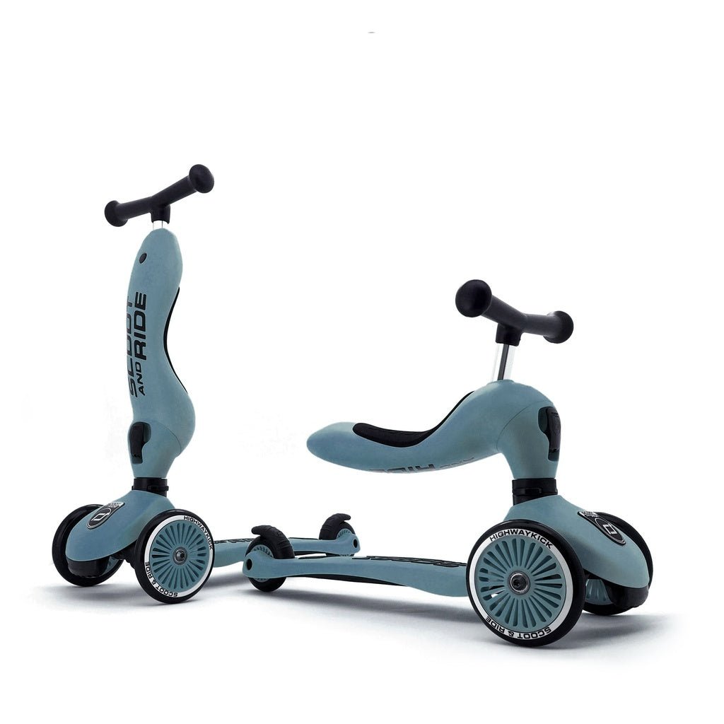 Scoot & Ride | Sparkesykkel Highwaykick 1 - Steel | Torgunns Barneklær AS