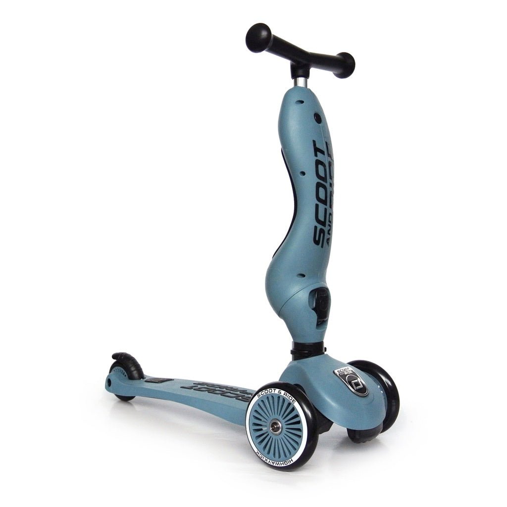Scoot & Ride | Sparkesykkel Highwaykick 1 - Steel | Torgunns Barneklær AS