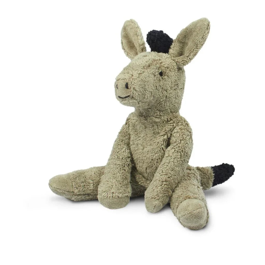 Myk ull donkey leketøy for baby og spedbarn, bærekraftig barneklær utstyr