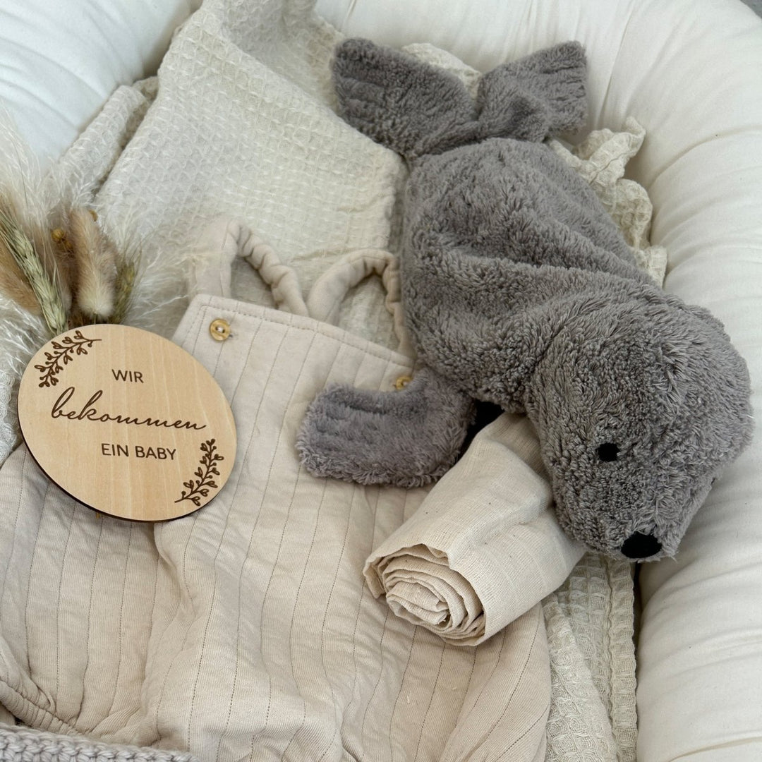 Senger Naturwelt | Sel m/varme-/kjølepute – Liten | Grå | Torgunns Barneklær AS