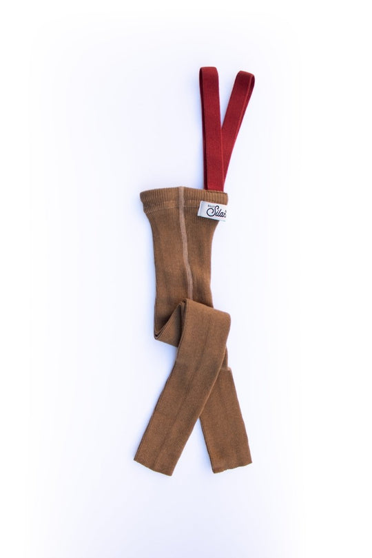 Silly Silas | Acorn Brown × Maple Leaf Strømpebukse/Leggings | Torgunns Barneklær AS