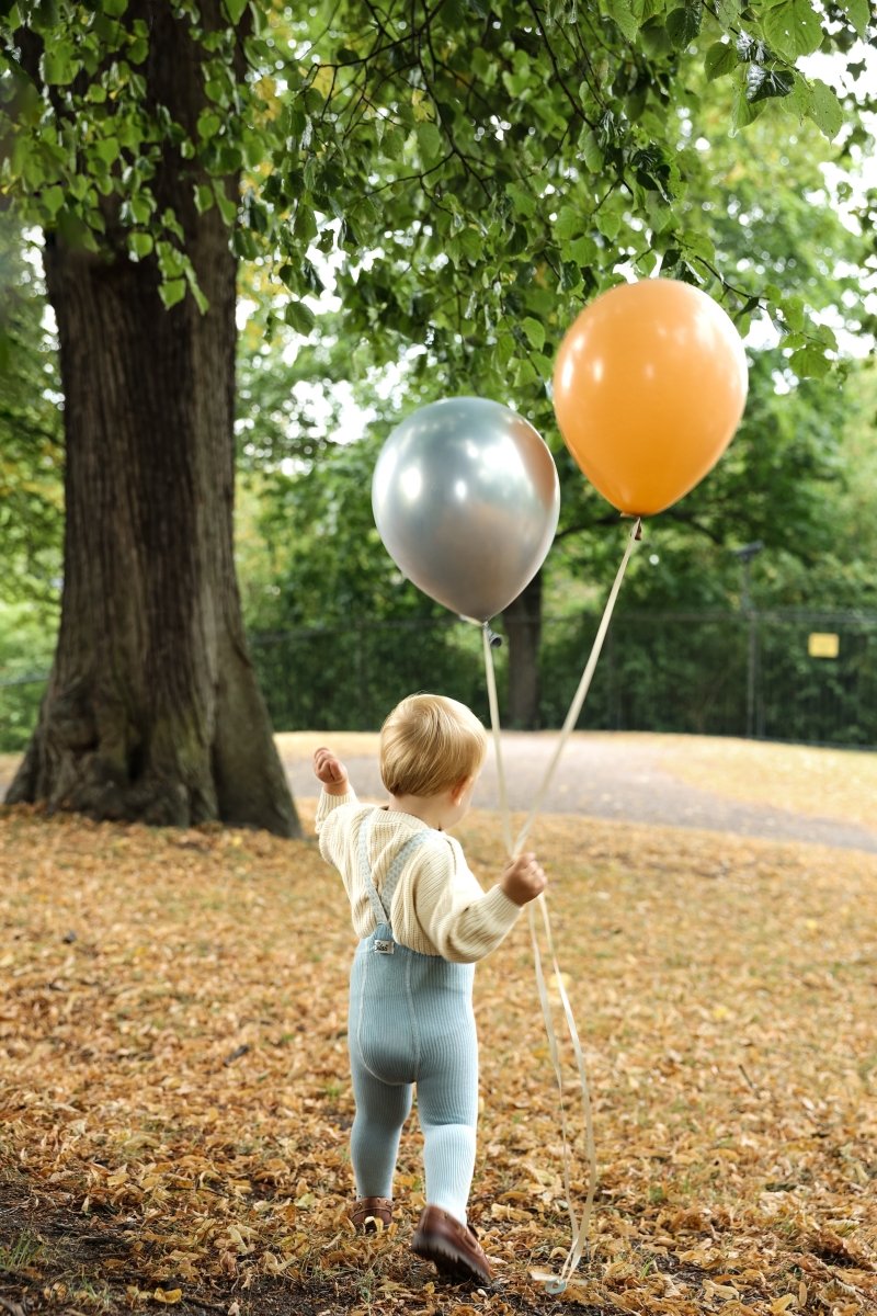 Silly Silas® | Classic strømpebukse med seler – Misty Blue Patterned | Torgunns Barneklær AS
