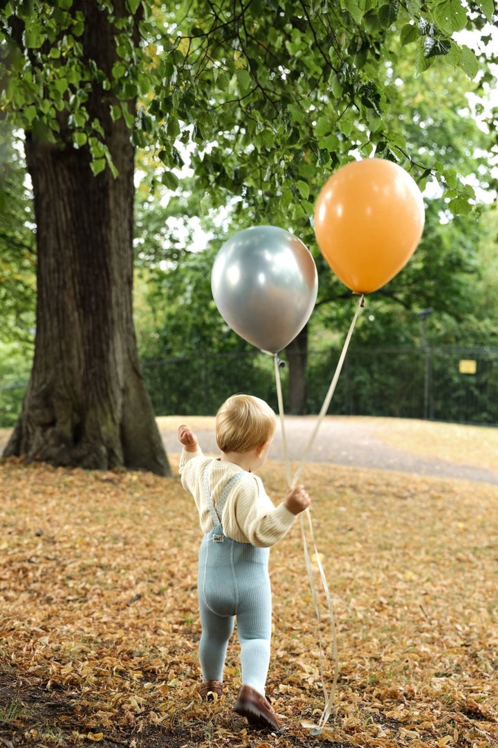 Silly Silas® | Classic strømpebukse med seler – Misty Blue Patterned | Torgunns Barneklær AS