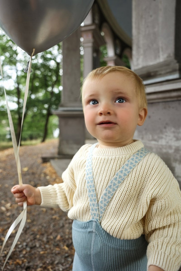 Silly Silas® | Classic strømpebukse med seler – Misty Blue Patterned | Torgunns Barneklær AS