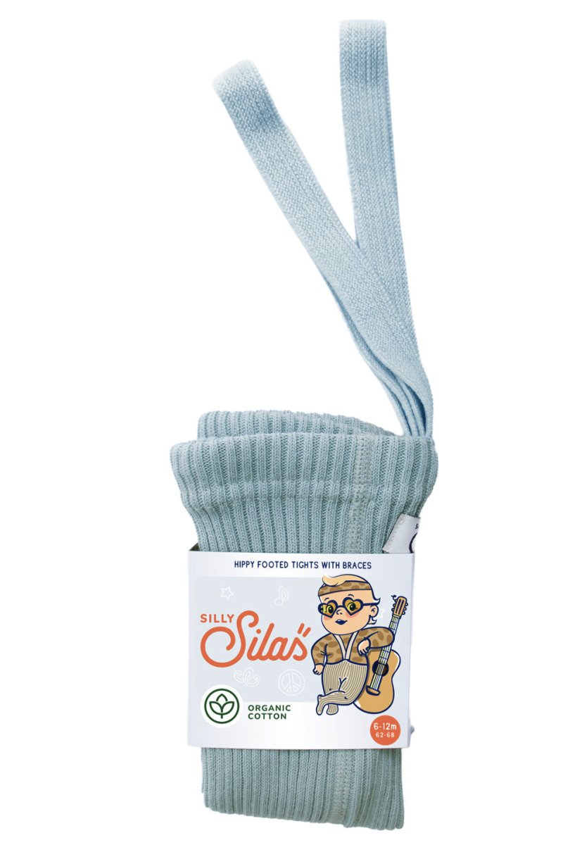 Silly Silas® | Hippy strømpebukse med seler – Misty Blue | Torgunns Barneklær AS