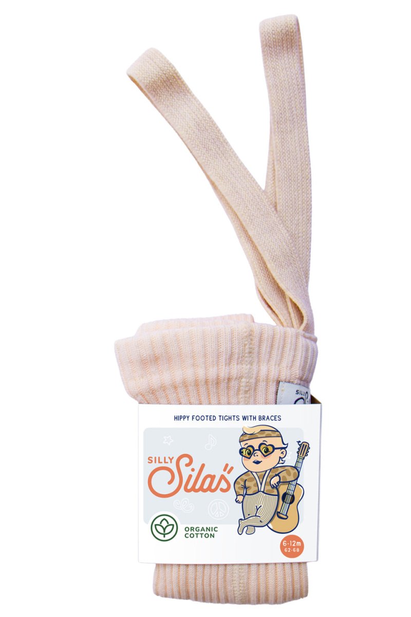 Silly Silas® | Hippy strømpebukse med seler – Silky Peach | Torgunns Barneklær AS