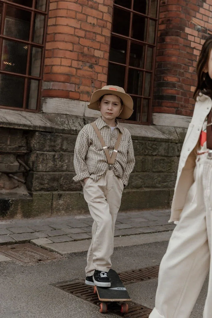 Silly Silas | Retro V Bukseseler - Sand Brown | Torgunns Barneklær AS