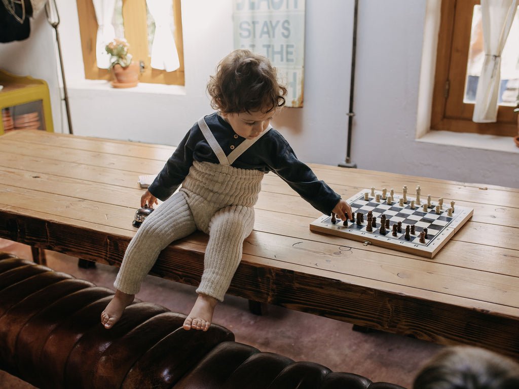 SillySilas® | Granny Teddy Leggings m/seler - Cream Blend | Torgunns Barneklær AS