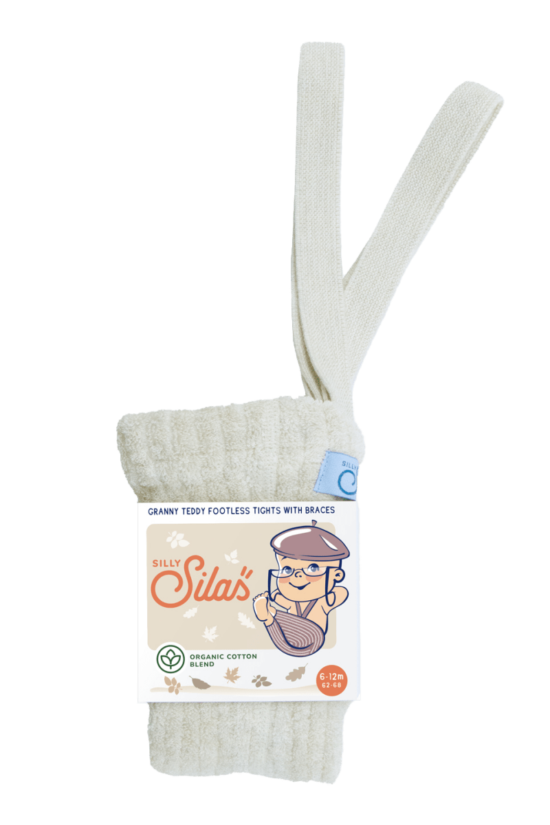 SillySilas® | Granny Teddy Leggings m/seler - Cream Blend | Torgunns Barneklær AS
