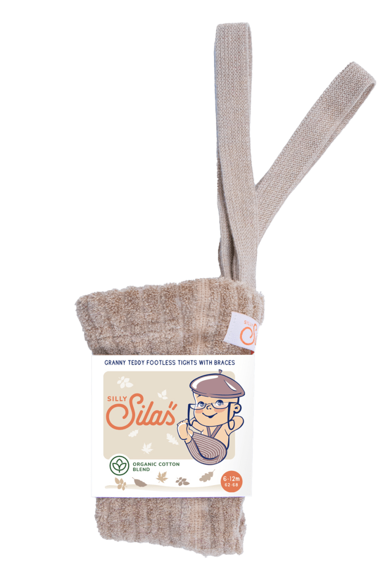 SillySilas® | Granny Teddy Leggings m/seler - Peanut Blend | Torgunns Barneklær AS