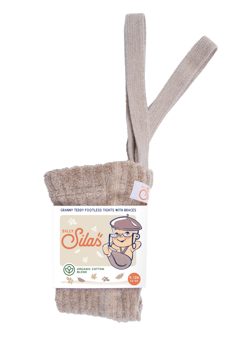 SillySilas® | Granny Teddy Leggings m/seler - Peanut Blend | Torgunns Barneklær AS
