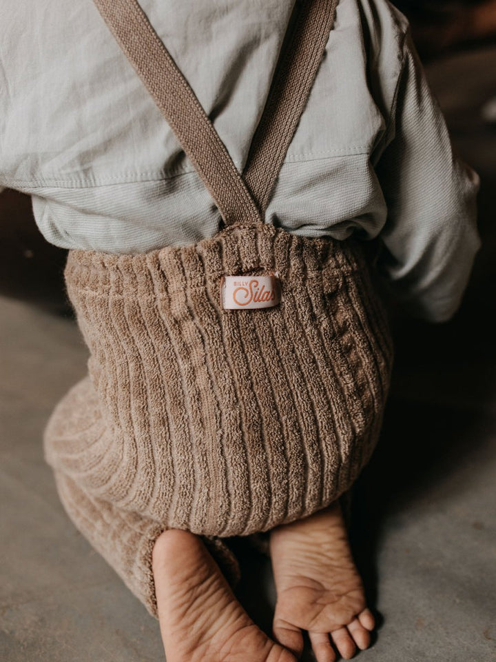 SillySilas® | Granny Teddy Leggings m/seler - Peanut Blend | Torgunns Barneklær AS