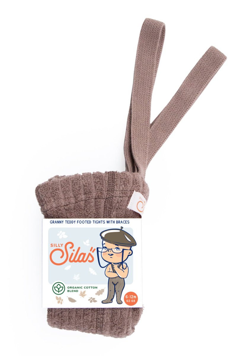 SillySilas® | Granny Teddy Strømpebukser m/seler - Granola | Torgunns Barneklær AS