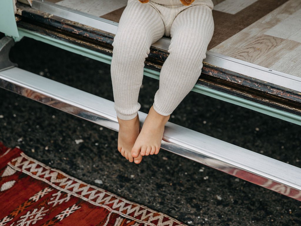 SillySilas® | Hippy Leggings m/seler - Cream Blend | Torgunns Barneklær AS