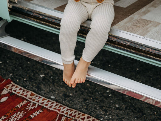 SillySilas® | Hippy Leggings m/seler - Cream Blend | Torgunns Barneklær AS