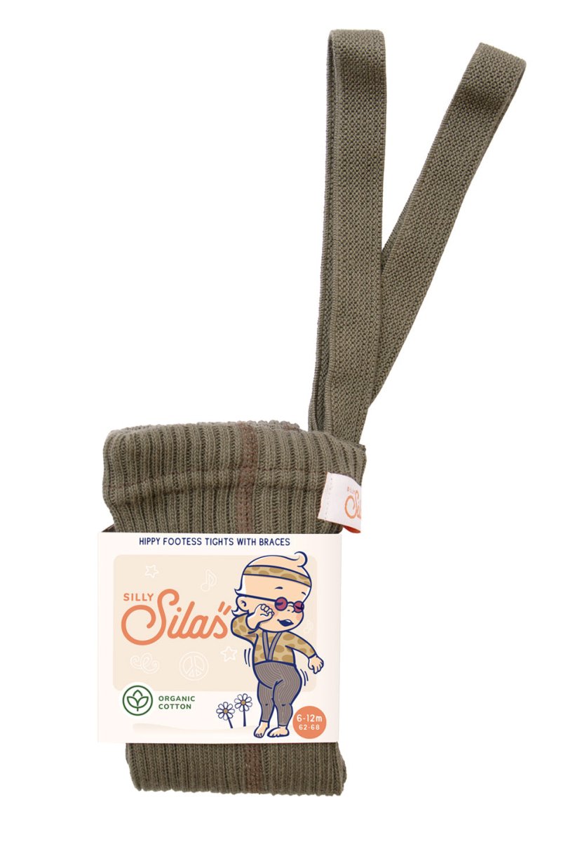 SillySilas® | Hippy Leggings m/seler - Seaweed Brown | Torgunns Barneklær AS