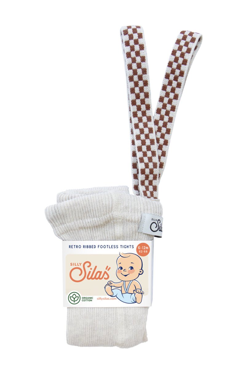 SillySilas® | Leggings m/Seler - Cream Blend Checked | Torgunns Barneklær AS