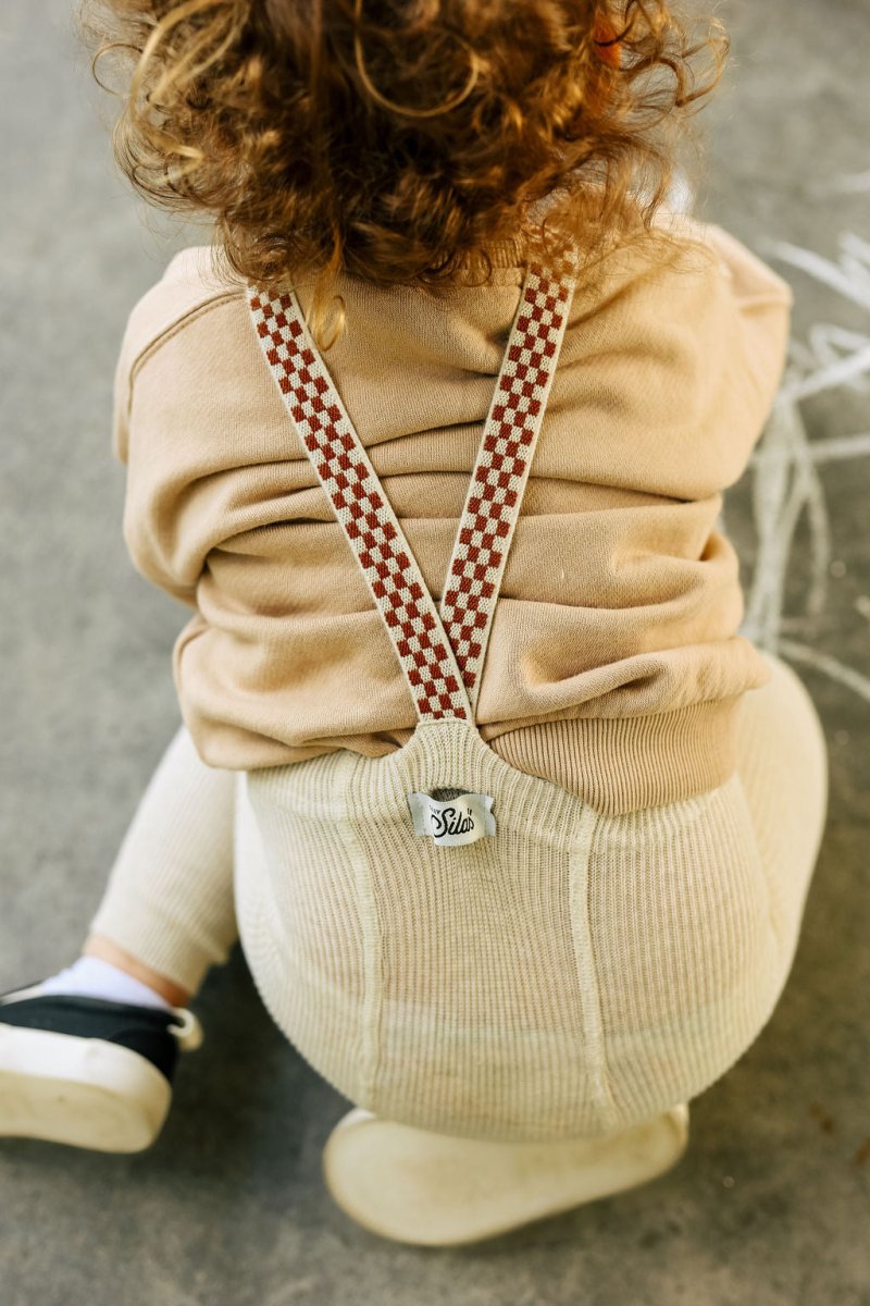 SillySilas® | Leggings m/Seler - Cream Blend Checked | Torgunns Barneklær AS