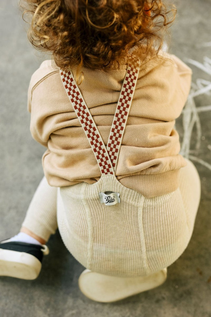 SillySilas® | Leggings m/Seler - Cream Blend Checked | Torgunns Barneklær AS