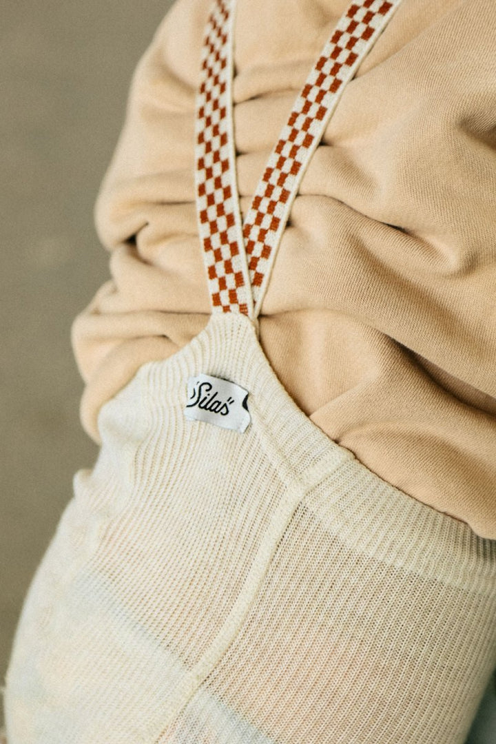 SillySilas® | Leggings m/Seler - Cream Blend Checked | Torgunns Barneklær AS