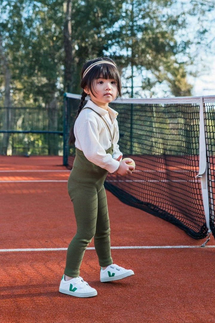 SillySilas® | Leggings m/Seler - Olived Striped | Torgunns Barneklær AS