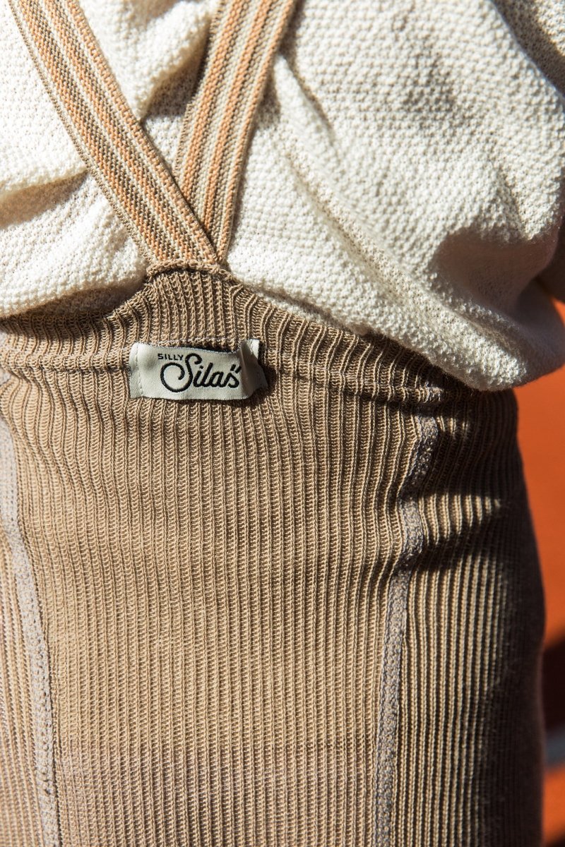 SillySilas® | Leggings m/Seler - Oyster Grey Striped | Torgunns Barneklær AS