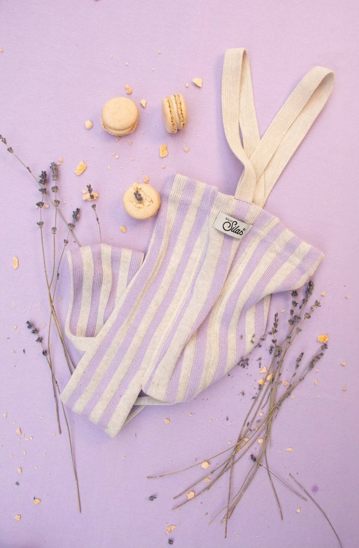 SillySilas® | Special Leggings m/seler - Lavender x Cream Striped | Torgunns Barneklær AS