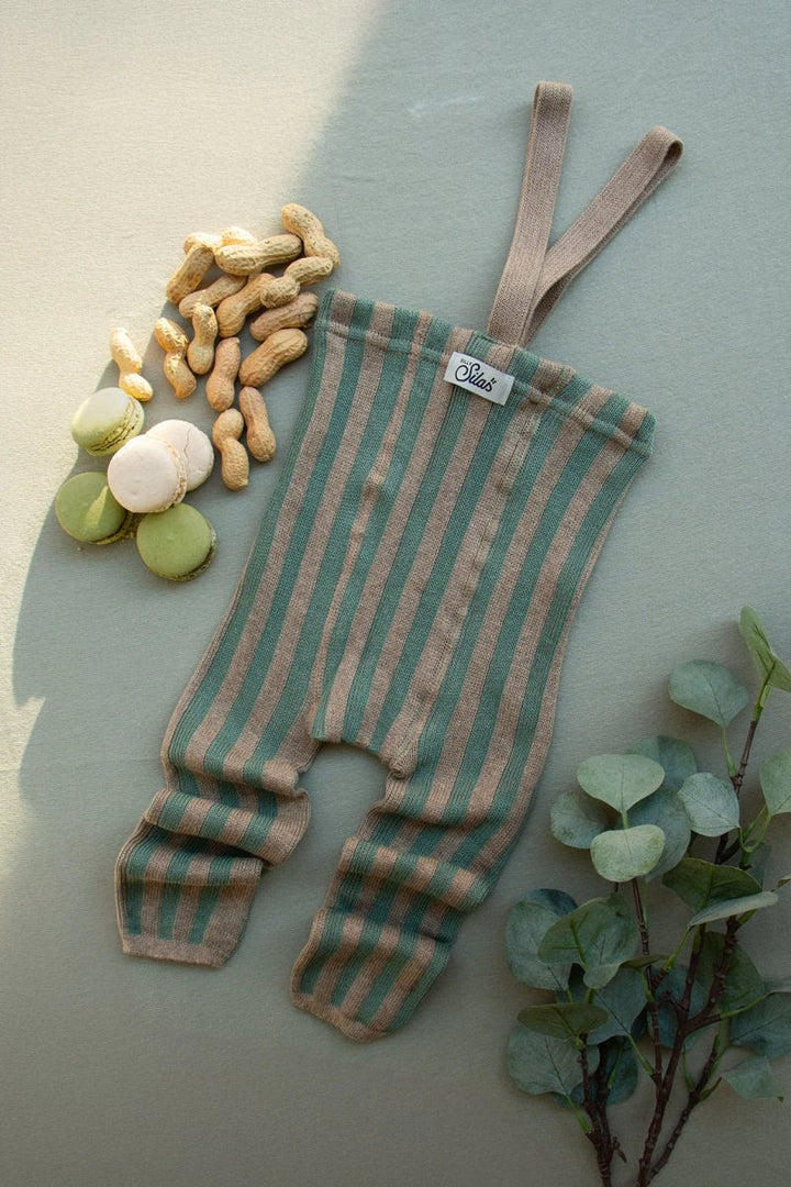 SillySilas® | Special Leggings m/seler - Matcha x Peanut Striped | Torgunns Barneklær AS