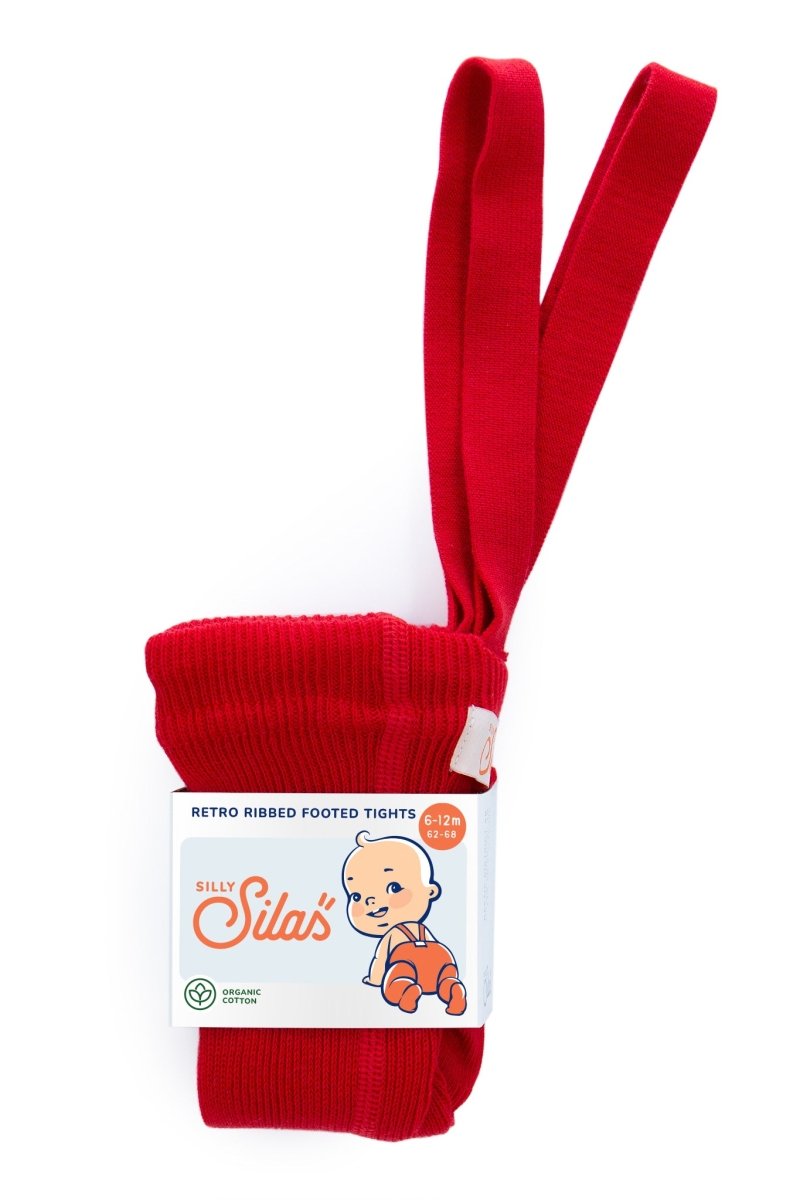 SillySilas® | strømpebukse med seler – Love Red | Torgunns Barneklær AS