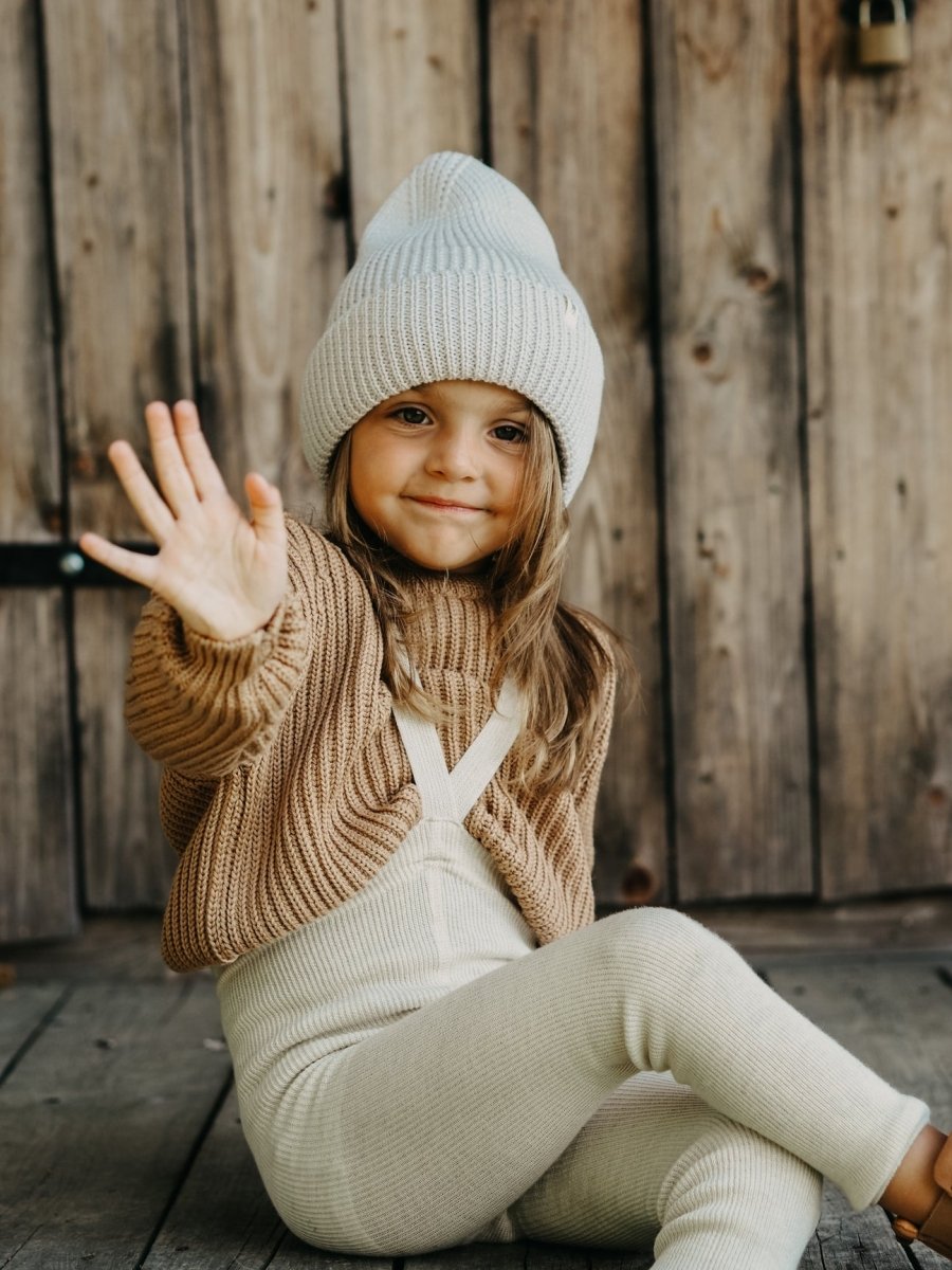 SillySilas® | Wooly FLeggings m/seler - Cream Blend | Torgunns Barneklær AS