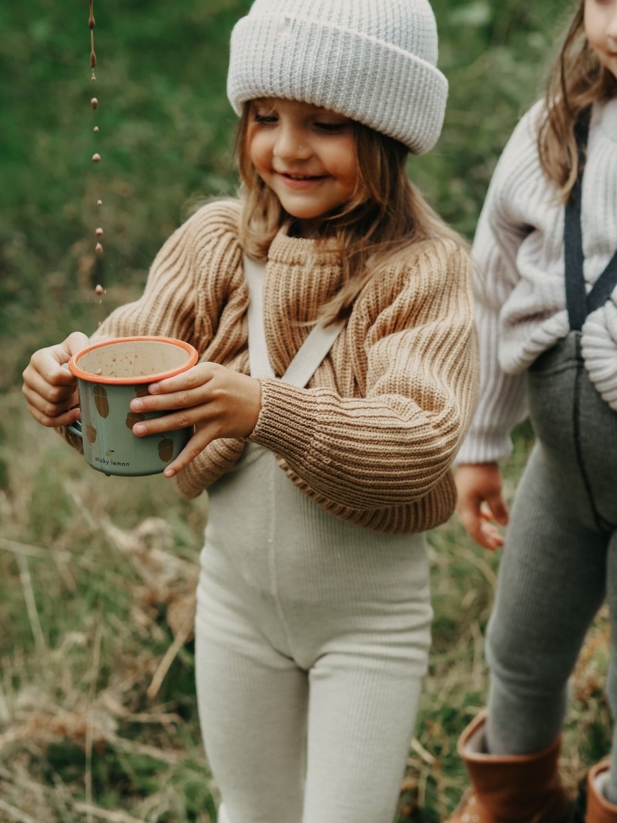 SillySilas® | Wooly FLeggings m/seler - Cream Blend | Torgunns Barneklær AS