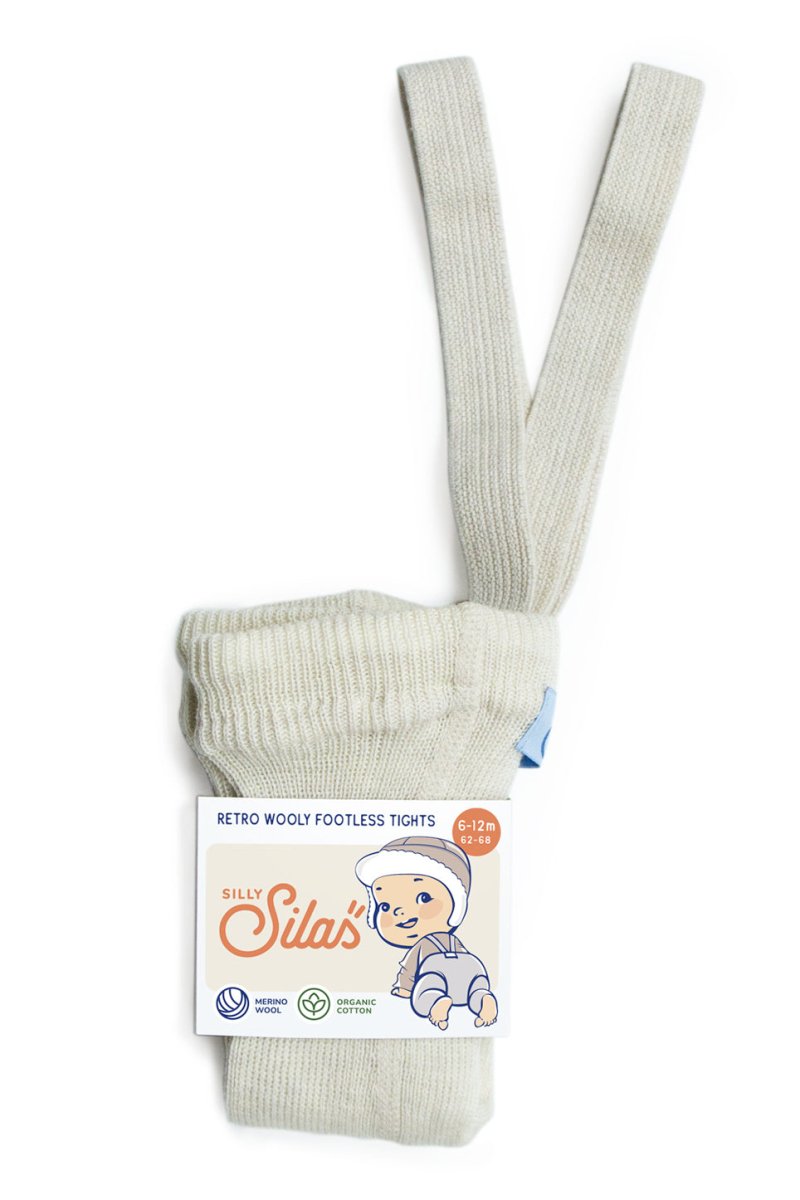 SillySilas® | Wooly FLeggings m/seler - Cream Blend | Torgunns Barneklær AS