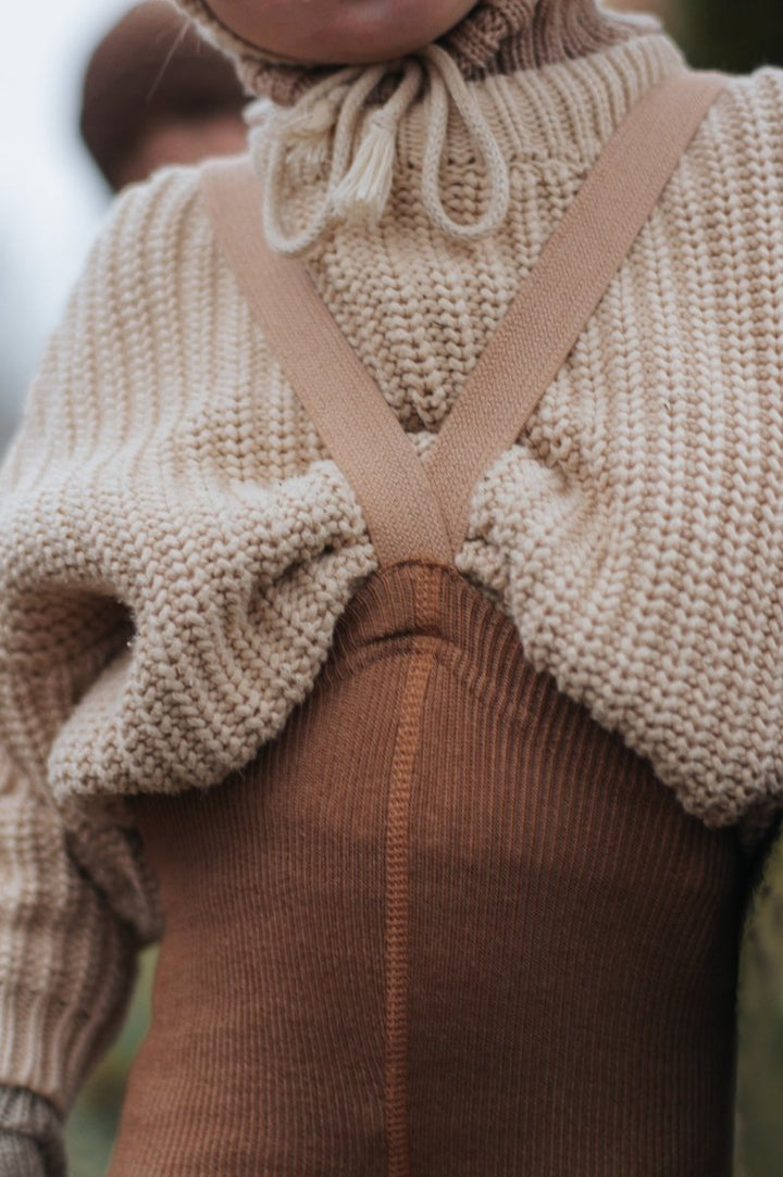 SillySilas® | Wooly Leggings m/seler - Cappuccino Brown | Torgunns Barneklær AS