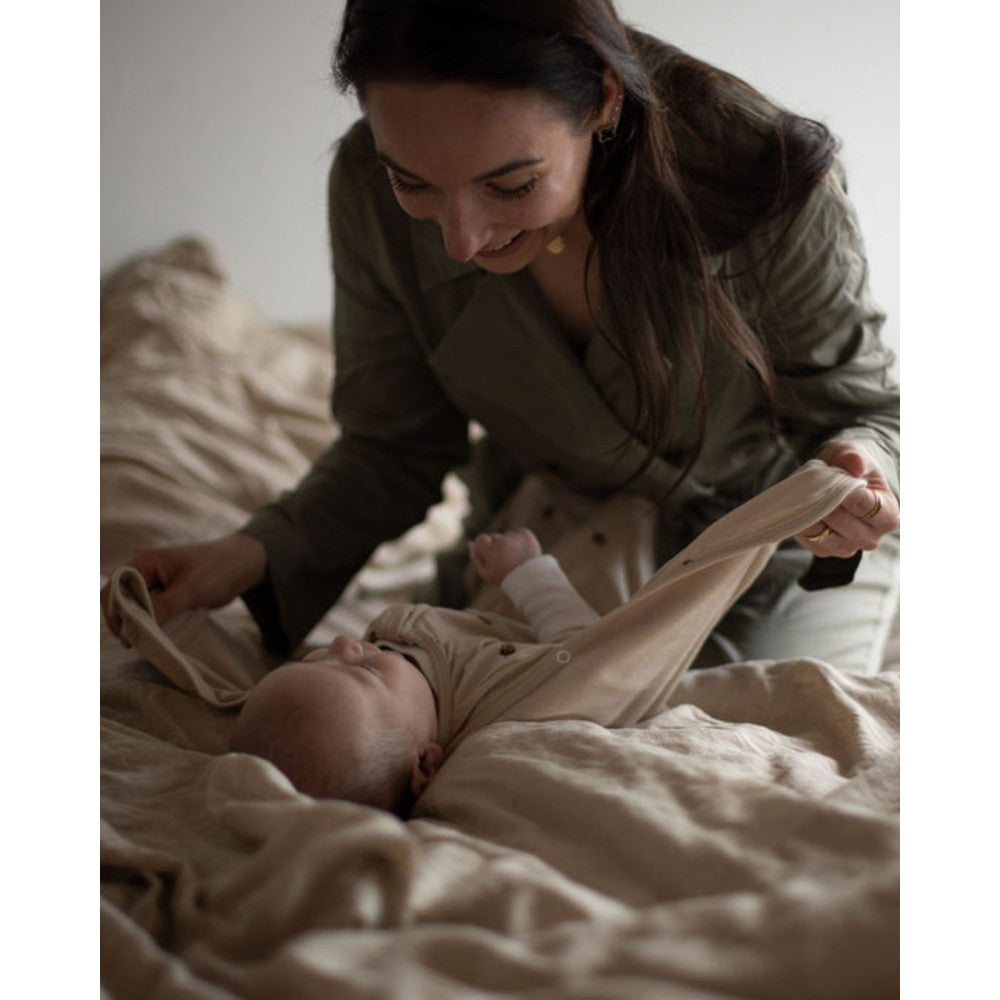 Easygrow | Swaddle Svøpepose - Blomsterprint Offwhite