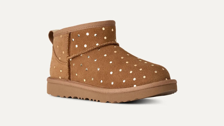 UGG Kids | Classic Ultra Mini Shiny Dots Barn – Chestnut | Torgunns Barneklær AS