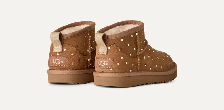 UGG Kids | Classic Ultra Mini Shiny Dots Barn – Chestnut | Torgunns Barneklær AS