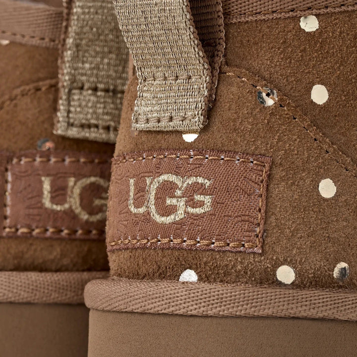 UGG Toddler | Classic Ultra Mini Shiny Dots Småbarn – Chestnut | Torgunns Barneklær AS