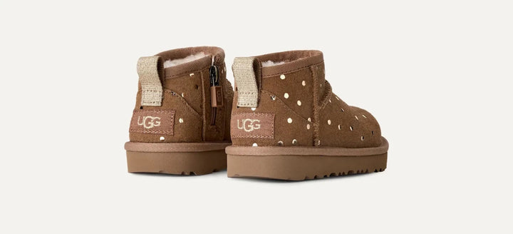 UGG Toddler | Classic Ultra Mini Shiny Dots Småbarn – Chestnut | Torgunns Barneklær AS