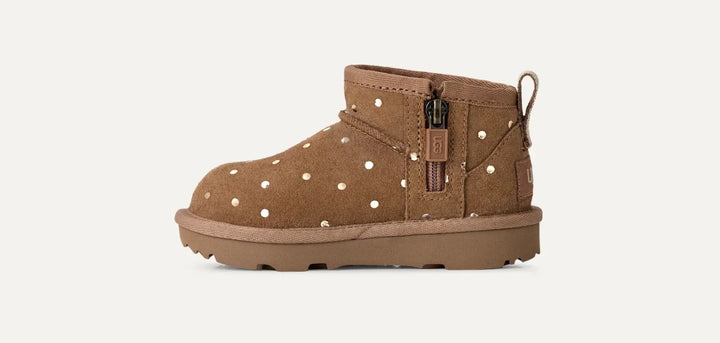 UGG Toddler | Classic Ultra Mini Shiny Dots Småbarn – Chestnut | Torgunns Barneklær AS